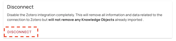 Parsd - Disconnect Zotero Integration - 240222