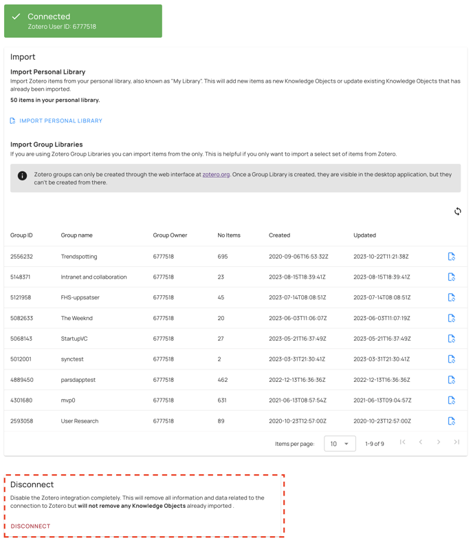 Parsd - Disconnect Zotero Integration Overview - 240222