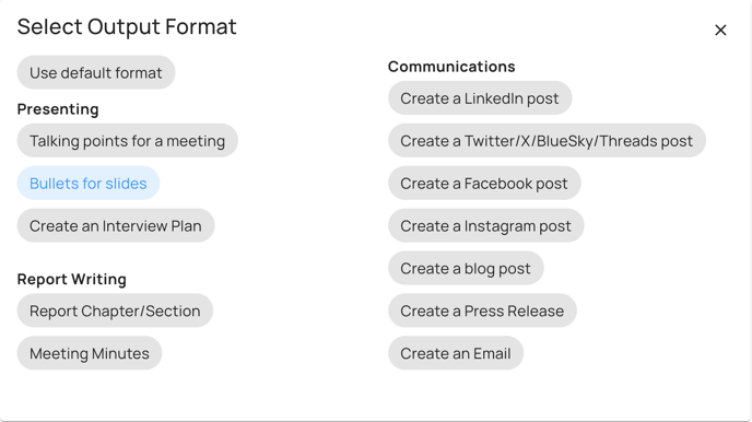 Parsd - Output Formats 2024-03-06